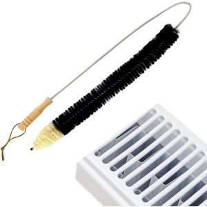 Radiatorreinigingsborstel 120 cm met handvat voor platte, ribradiator - 1 stuk