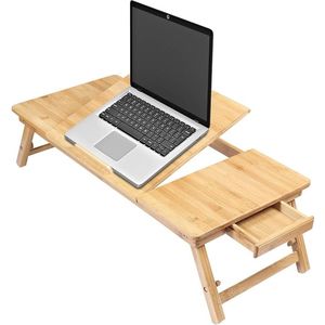 Bedtafel - Opvouwbaar Dienblad - laptoptafel voor bed, laptoptafel voor lezen of ontbijt, ‎35 x 55 x 29 cm