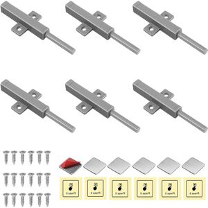 6 stuks magneetsnappers voor drukdeuropener met schroeven en sluitringen voor keukenkastlades - Push-to-open deuropener