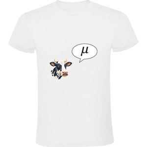 Koe met spraakwolk Heren T-shirt - dieren - grappig - geluid