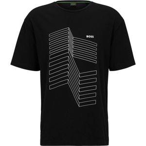 Boss 6 10110340 T-shirt Met Korte Mouwen Zwart M Man