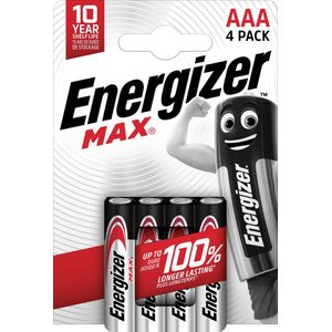 Energizer Max - AAA alkaline batterij - 4 stuks