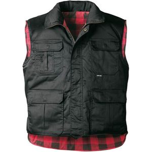 Bodywarmer heren zwart, met lange rug, maat M