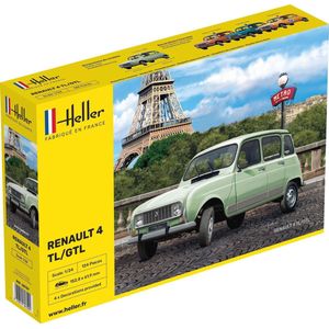 1:24 Heller 80759 Renault 4L Car Plastic Modelbouwpakket