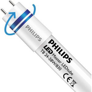 Philips LEDtube T8 MASTER (HF) Ultra Output 24W 3400lm - 830 Warm Wit | 150cm - Vervangt 58W