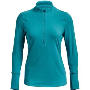 UNDER ARMOUR Qualifier Run 2.0 T-shirt Met Halve Rits Dames - Glacier Blue / Reflective - L