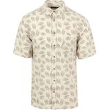 Suitable Short Sleeve Overhemd Linnen Sheng Groen - Maat M - Heren