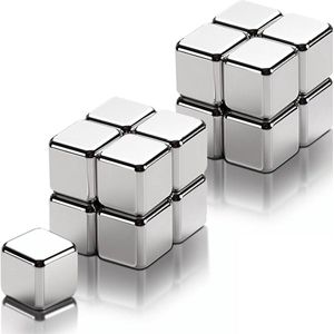 16 stuks Neodymium kubusmagneten 10 mm - Sterke magneten voor magneetbord, glasbord, koelkast en whiteboard