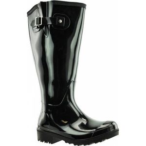 Regenlaarzen WIDE WELLIES Zwart Kuitwijdte L (40 cm) maat 37