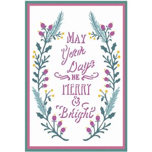 Sizzix • Layered Stencils A6 Merry & Bright 4pcs