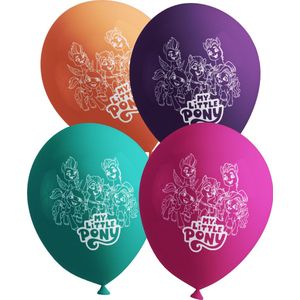 FUNIDELIA 8 Ballonnen - My Little Pony Verjaardag versiering voor meisjes - Roze