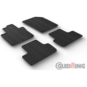 Gledring Rubbermatten passend voor Volvo XC60 2017- (T profiel 4-delig + montageclips)