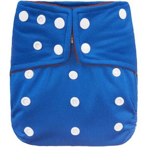 BonBini´s luiers - wasbare luier Blue dreams 3-15 kg - luierbroekje - dubbele antilek preventie - zwemluier drukknoopjes en verstelbaar maat S, M, L maat 1 t/m 5