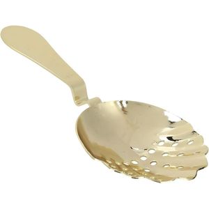 Food Grade 304 Roestvrijstalen Ijszeef - Goud Barman Ijszeef - Roestvrijstalen Ijslepelfilter - Thuis - Keuken - Baraccessoires - Klassieke Geperforeerde Lepel - kopen .