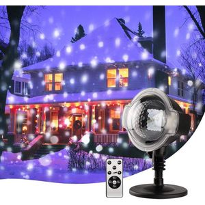 Outdoor Snow Projector Met 4 Snelheden EN timer | Buiten Sneeuw Projector Waterproof Met Afstandbedinieng