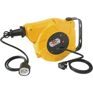 Automatische Kabelhaspel IP20 voor Binnen - 9+2m Snoer met Wand- en Plafondmontage