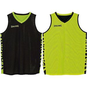 Spalding Essential 2.0 Reversible Shirt Heren - Zwart / Fluogeel | Maat: 3XL