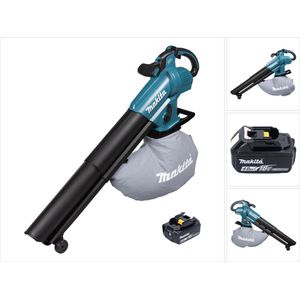 Makita DUB 187 M accu bladblazer en bladzuiger 18 V borstelloos + 1x accu 4.0 Ah - zonder lader