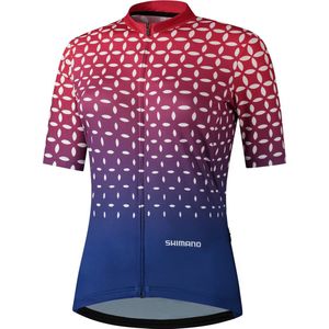 Shimano Fietsshirt korte mouwen Dames Rood Blauw - Sumire Performance RED/NAVY - M