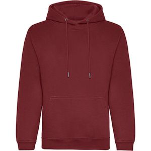 Organic Hoodie met capuchon Just Hoods Burgundy - L