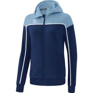 Erima Change Trainingsjack Met Capuchon Dames - New Navy / Faded Denim / Wit | Maat: 44