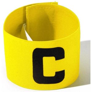 *** Heble® - Gele Captainsband - C - Senior - Voor Voetbal en Hockey - Aanvoerdersband voor de Captain ***