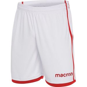 Macron Algol Short Kinderen - Wit / Rood | Maat: 11-12 Y