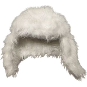 Bontmuts - Faux Fur - Nep bont muts - Skimuts - Ski Muts - Wit - Chapka Wedze - Fake fur - Unisex