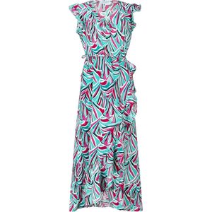 Lofty Manner Jurk Dress Ariah Pd24 777 Palm Leaves Print Dames Maat - XS