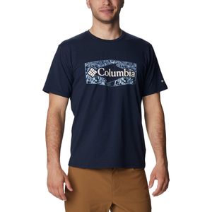 Columbia Sun Trek Graphic T-shirt Met Korte Mouwen Zwart M Man