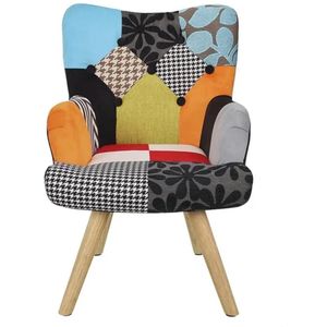 Kinderpatchworkfauteuil ""helsinki"" 65cm veelkleurig