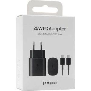 Samsung USB-C Snellader set 25W Zwart