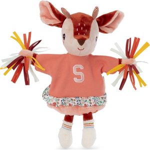 Lilliputiens - Handpop Pompon Stella - Stella De Vrolijke Cheerleaderpop Zwaait Met Haar Kleurrijke Pompons En Vertelt Vrolijke, Sprankelende Verhalen - Geschikt Vanaf 2 Jaar