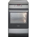 Inventum VFI5042RVS - Vrijstaand inductie fornuis - Elektrische oven - 4 kookzones - 50 cm - 65 liter - RVS/Zwart