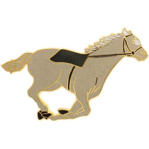 Behave® Broche paard crème kleur