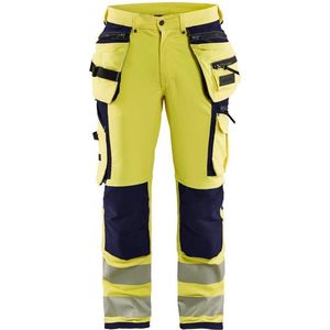 Blaklader High Vis Werkbroek met 4-weg stretch 1997-1642 - Mannen - Geel/Navy - 58