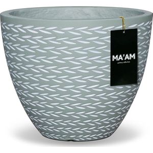 MA'AM Eve - Bloempot - Groen - D37x30 - lichtgewicht - modern/landelijk/trendy- vorstbestendig