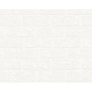 STENEN BEHANGPAPIER | Kinderkamer - creme wit - A.S. Création Boys & Girls 6