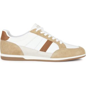 GEOX U RENAN A Sneakers - WHITE/BROWNCOTTO - Maat 43
