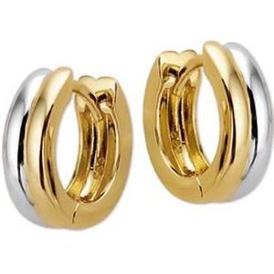 N-joy trendstyle 14 karaat gouden klapoorringen 11473