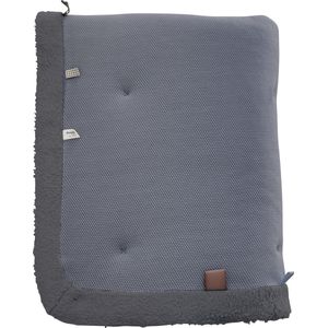 Snoozebaby speel/boxkleed Cheerful Playing Storm Grey - 75x95 cm