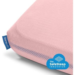 AeroSleep® SafeSleep hoeslaken - box - 95 x 75 cm - roze