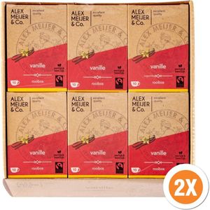 Rooibos Vanille Thee Grote Verpakking 120 zakjes 1,5 gram Alex Meijer Fair Trade