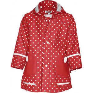 Playshoes Winter Playshoes - Regenjas Stippen - Rood - maat 140