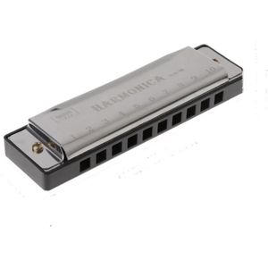 SVH Company Mini Mondharmonica Zilver C Majeur 10 Gaten - Mond Harmonika Harmonica Gaten Blues Holes / Zilver