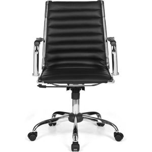 Nancy's Sebring Bureaustoel - Directiestoel - Ergonomische draaistoel - Bureaustoelen - Zwart - Kunstleer