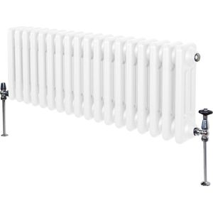 Traditionele 3 Kolom Radiator - 300 x 832mm - Wit