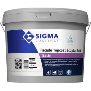 Sigma Facade Topcoat Ecoplus satin 10 liter RAL 9001 Mengkleur