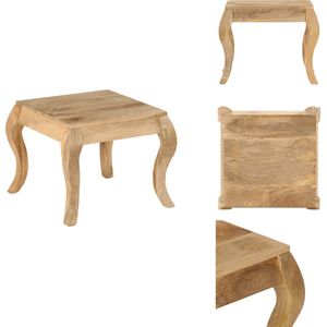 vidaXL Bijzettafel - Bijzettafels - Bijzettafeltje - Bijzettafeltje - Bijzettafel 45x45x40 cm massief mangohout