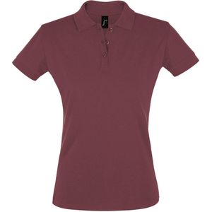 SOLS Dames/dames Perfect Pique Poloshirt met korte mouwen (Bourgondië)